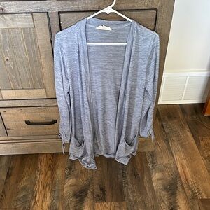 Gray Women's Cardigan Sweater